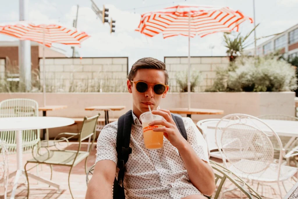 photo of a man wearing sunglasses