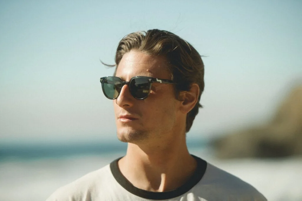 photo of man wearing sunglasses