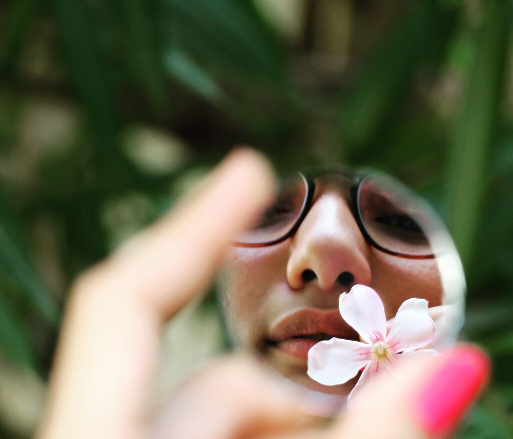 photo of woman with glasses