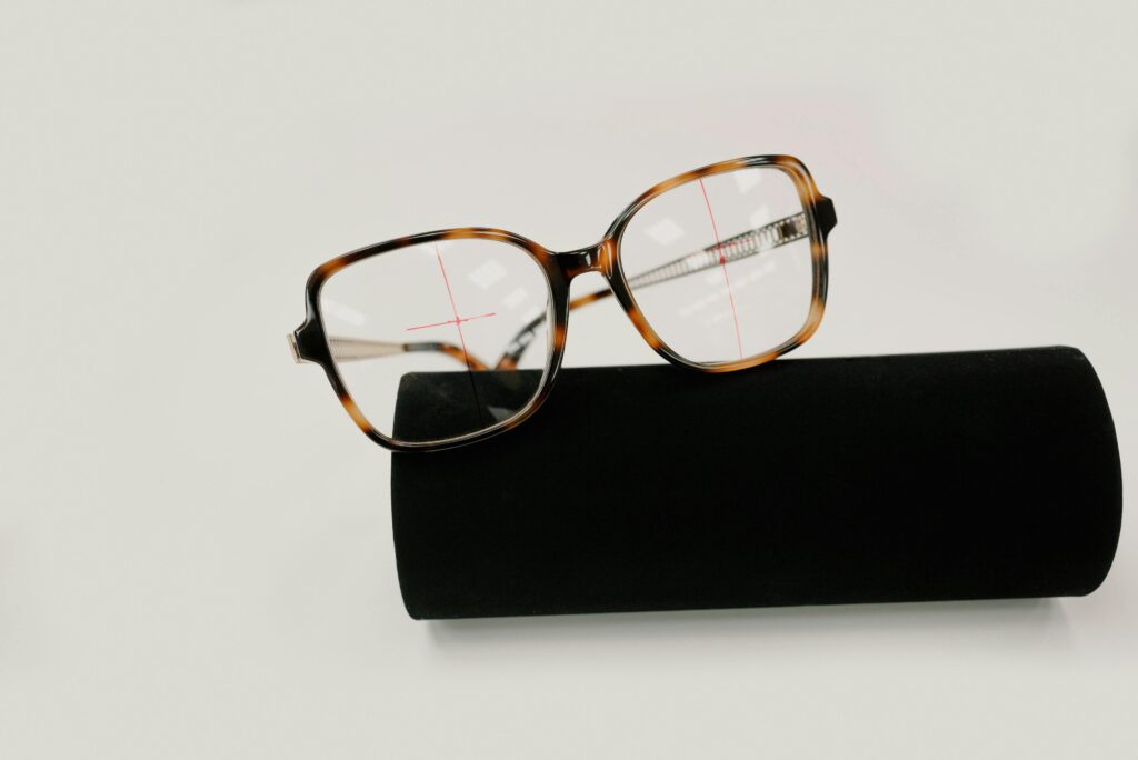 photo of geometric glasses