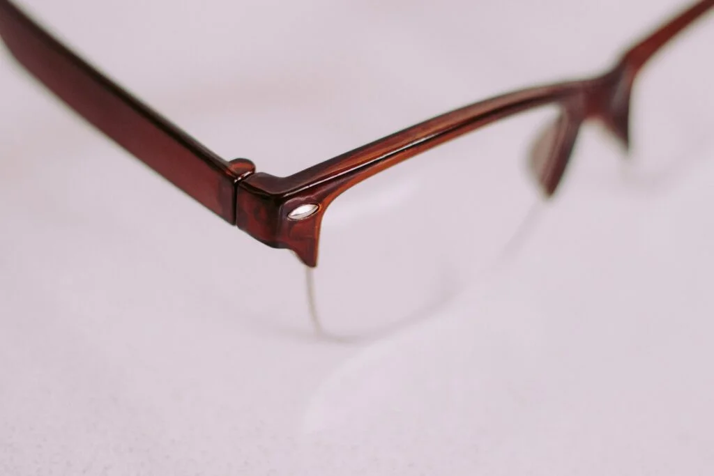 photo of semi rimless glasses