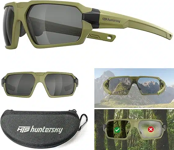 HUNTERSKY  Military Grade Tactical Shooting Glasses